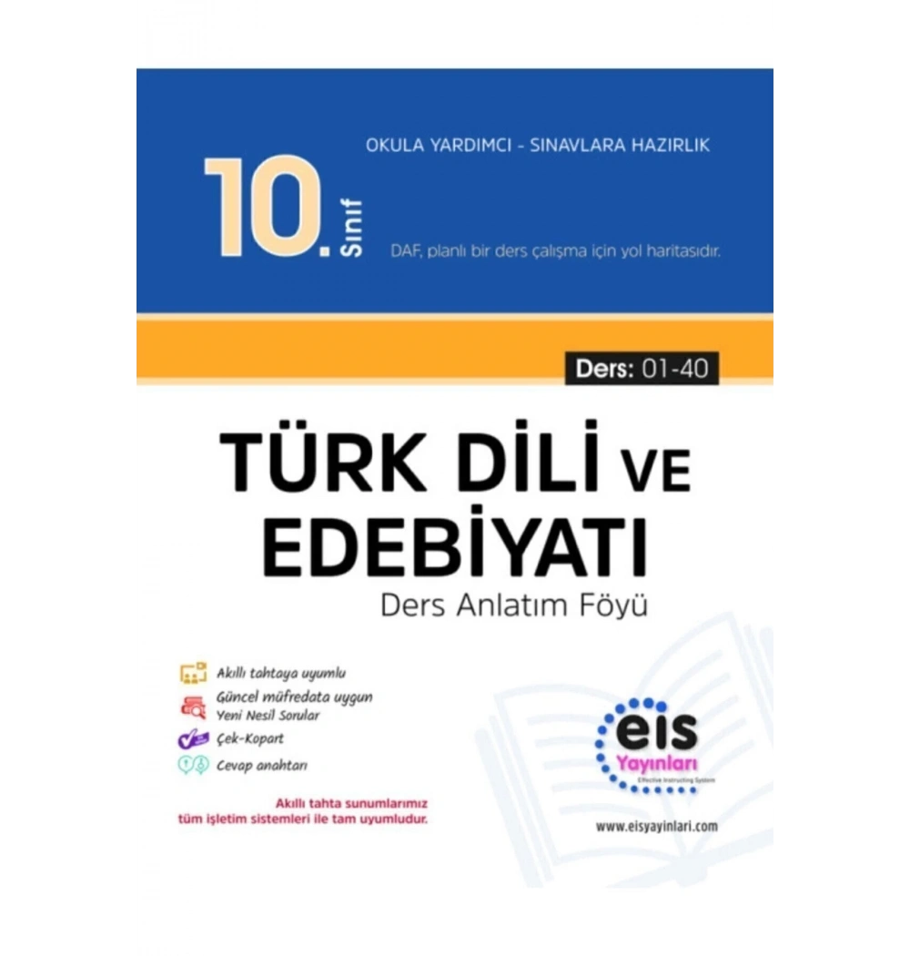 Eis 10.Sınıf Türk Dili Edebiyatı Ders Anlatım Föyü 01-40