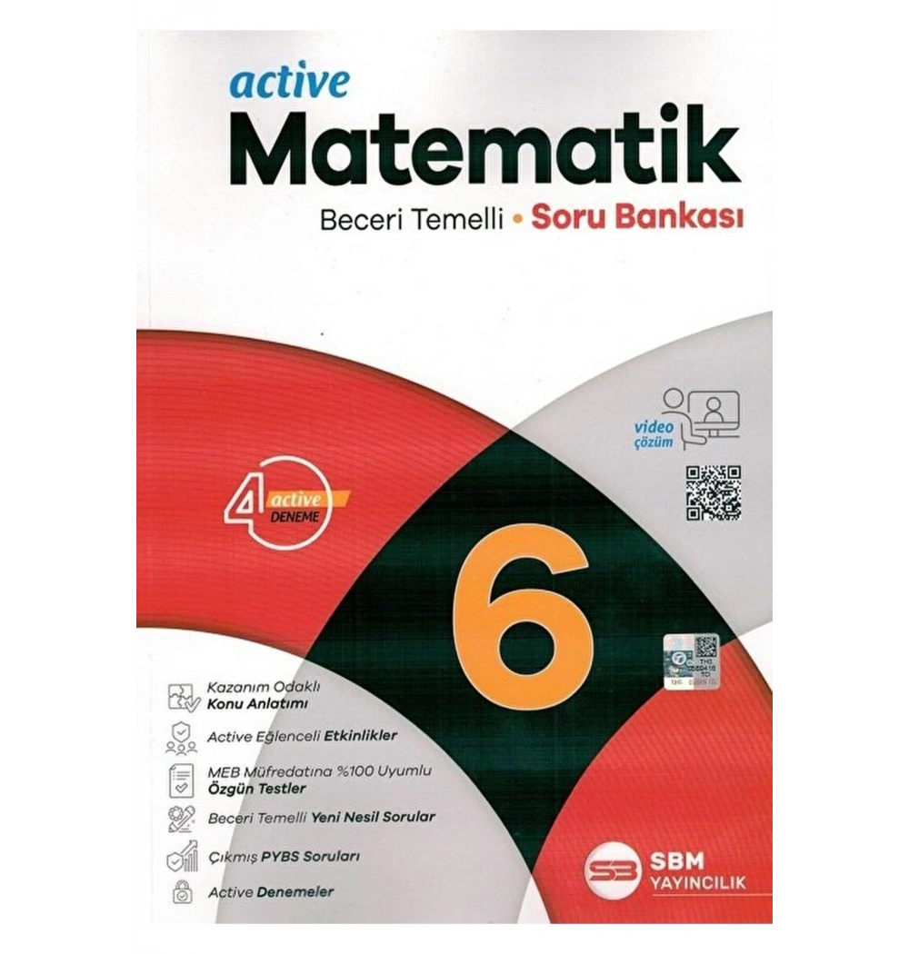 6.Sınıf Active Matematik Soru Bankası Sbm Yayın