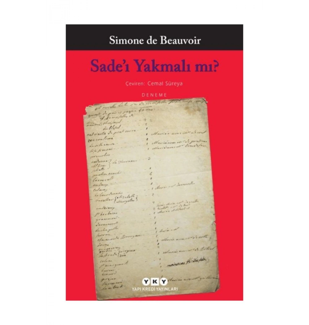 Sadeı Yakmalı  Mı?   Çeviren Cemal Süreya   Yapı Kredi