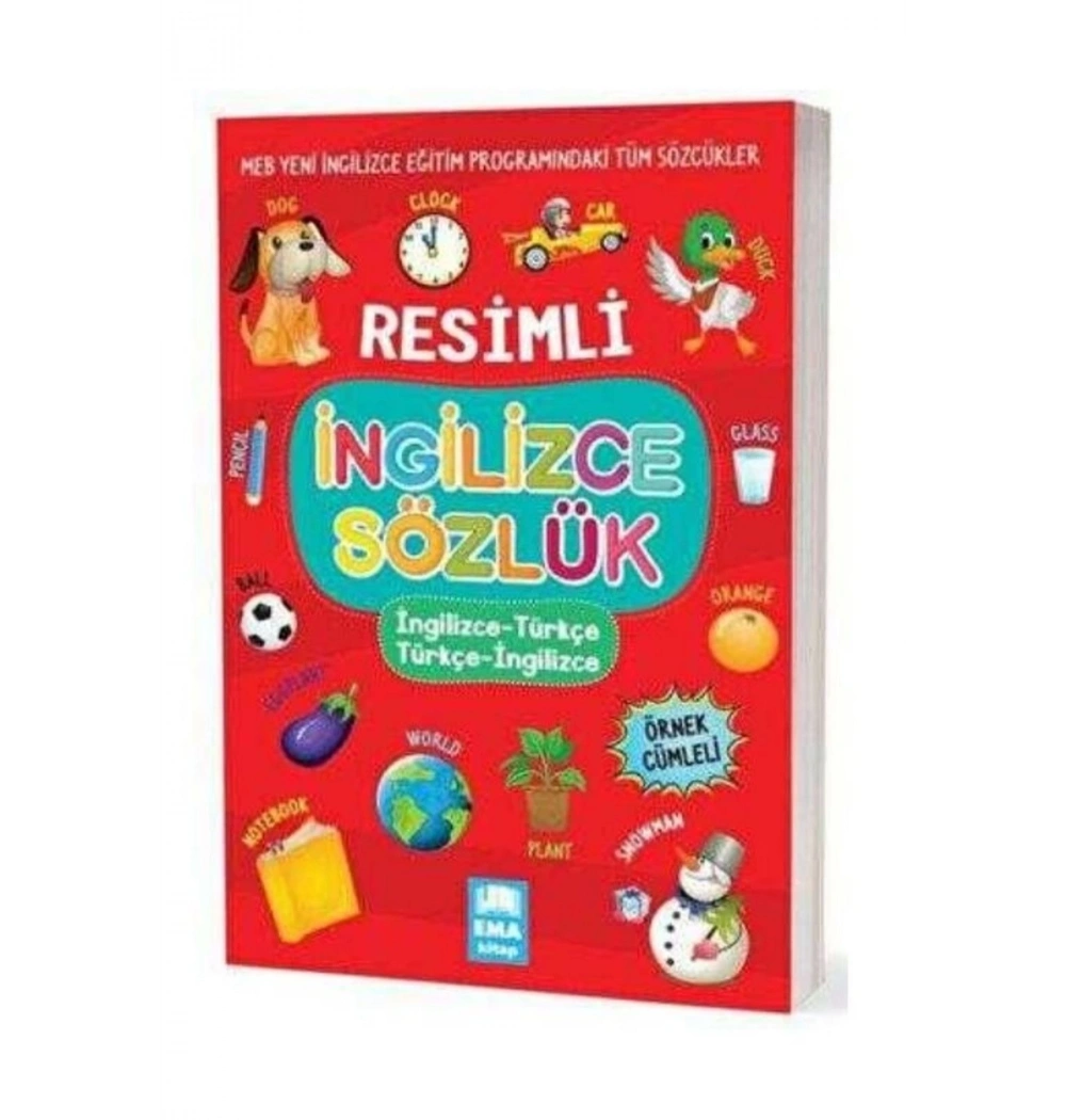 Resimli İngilizce Türkçe Sözlük  Örnek Cümleli  Ema Kitap