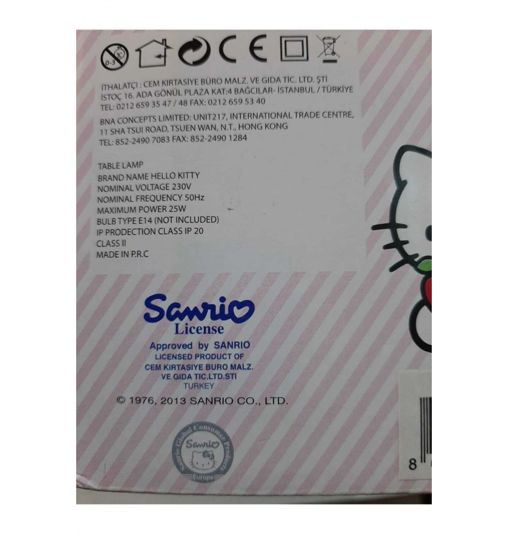 Hello Kıty Gece Lambası Hkl-0017