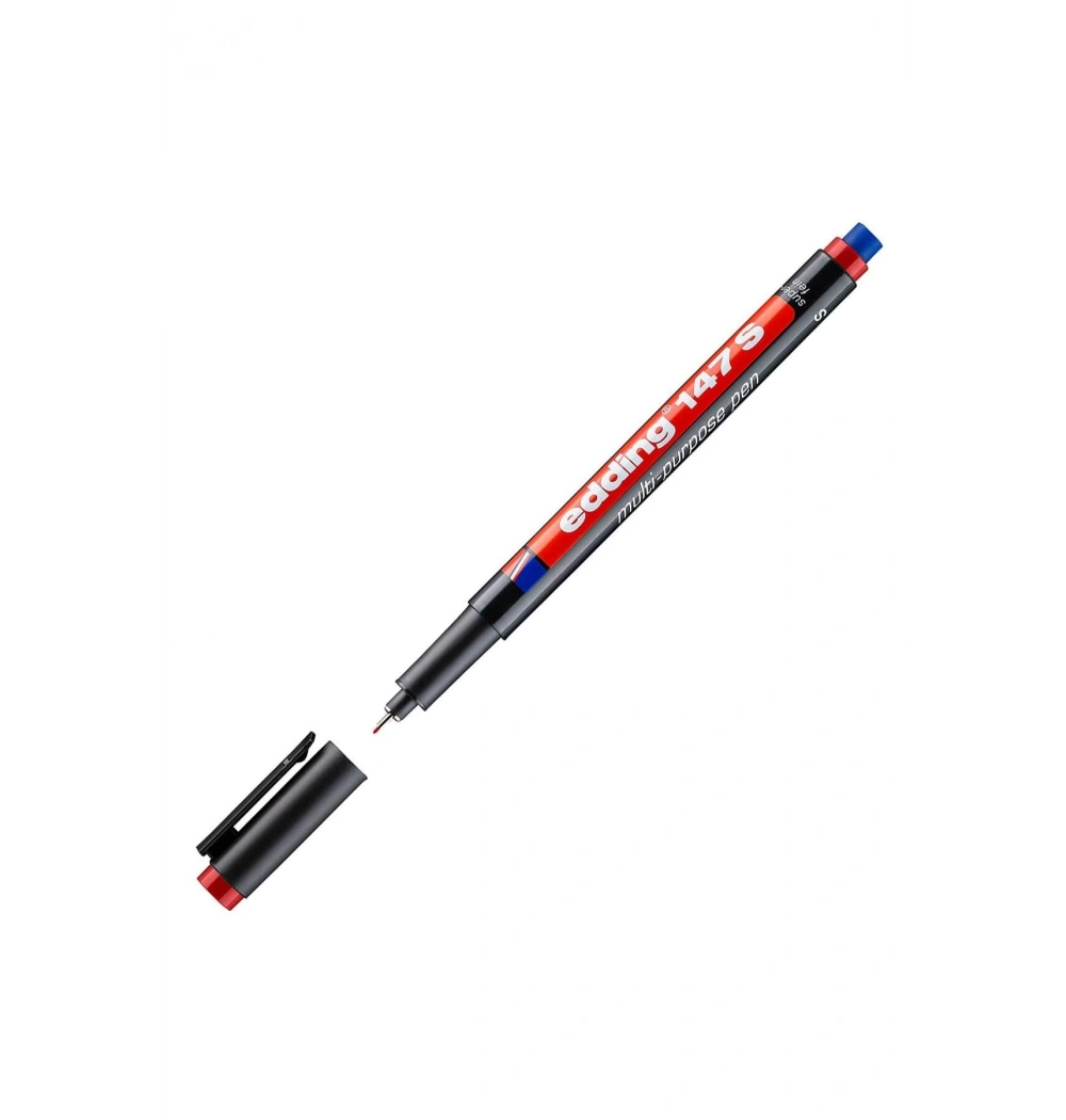 Edding Asetat Kalemi Silgili Kırmızı E147S