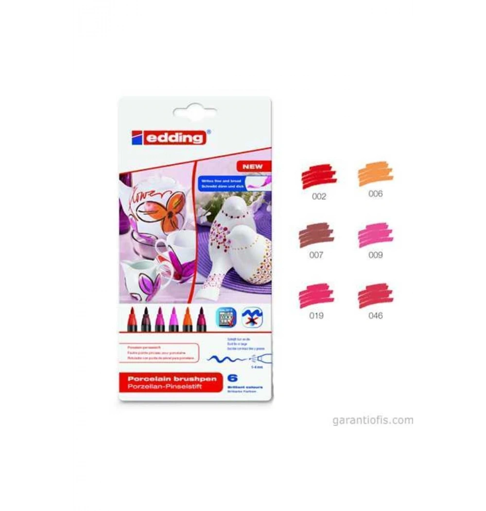 Edding 4200 Porselen Kalemi 1-4 Mm 6 Renk