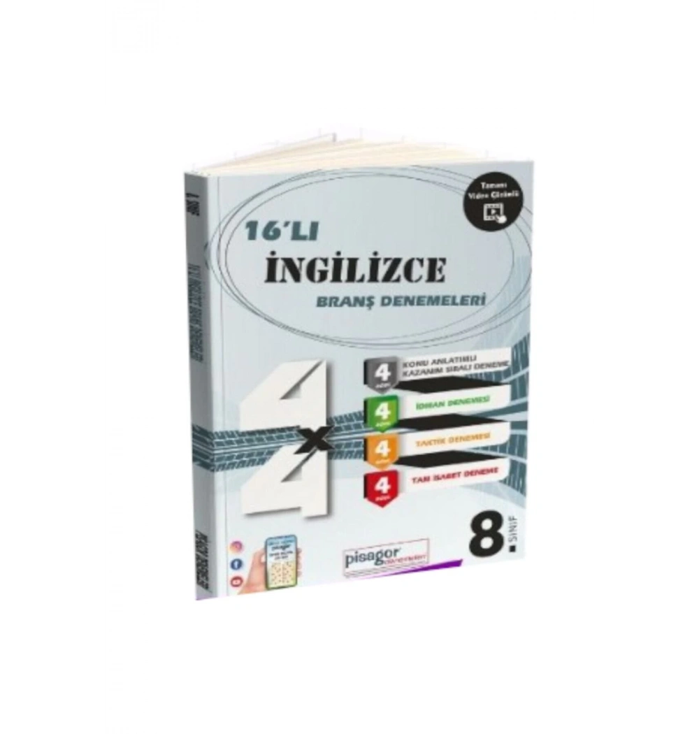 Pisagor 8.Sınıf 16 Li İngilizce Branş Denemeleri