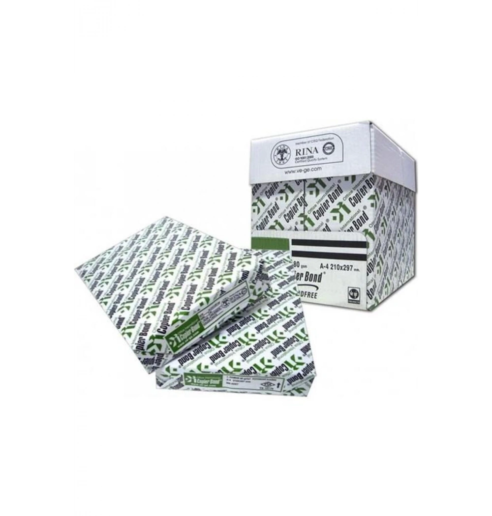 Copier Bond Vege A4 Fotokopi Kağıdı 80 Gr 500 Lü.