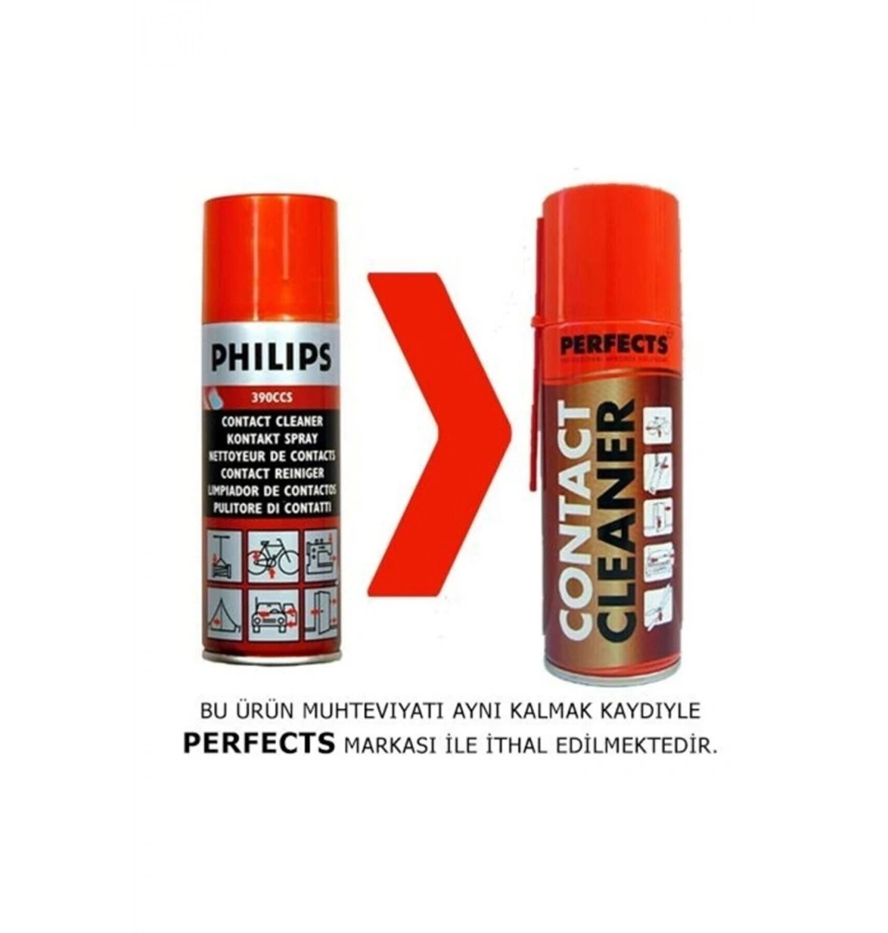 Perfects Temi̇Zleme Ürünü Yağli Kontakt Kirmizi Kapak 200 Ml