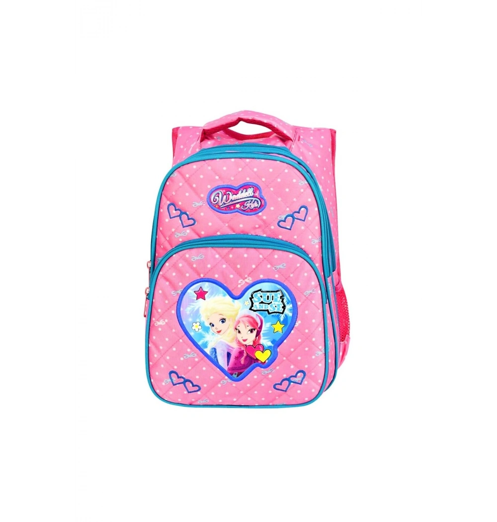 Pembe Benekli İlkokul Çantası Kız 5001 Özkara Çanta
