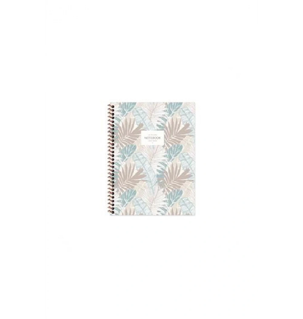 Keskin Color 16,5*22,5 80 Yp.Düz.Karton Kp.Spr.La Plume Leaves Defter