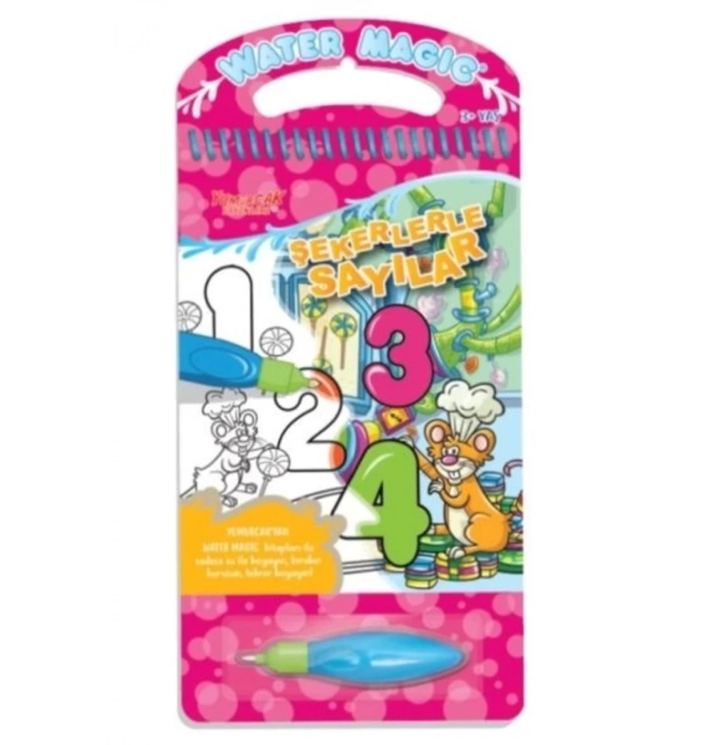 Şekerlerle Sayılar Boyama Fırçalı Kitap Yumurcak