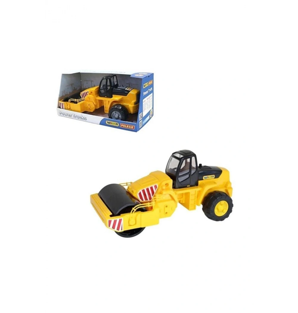 36773 Yol Silindiri Kutuda Power Trucks Road Roller Polesie