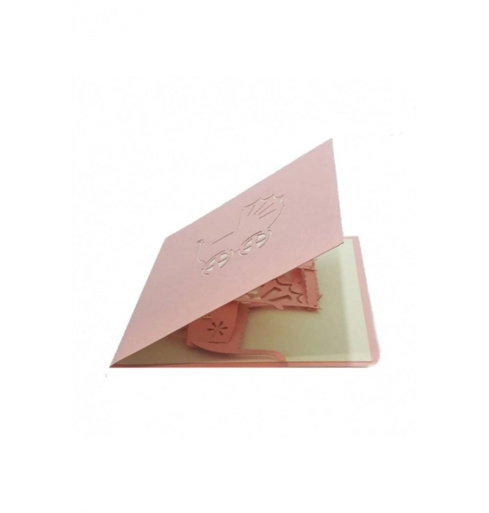 Esseniro 3D Kart Pembe Puset Kod:Bb01