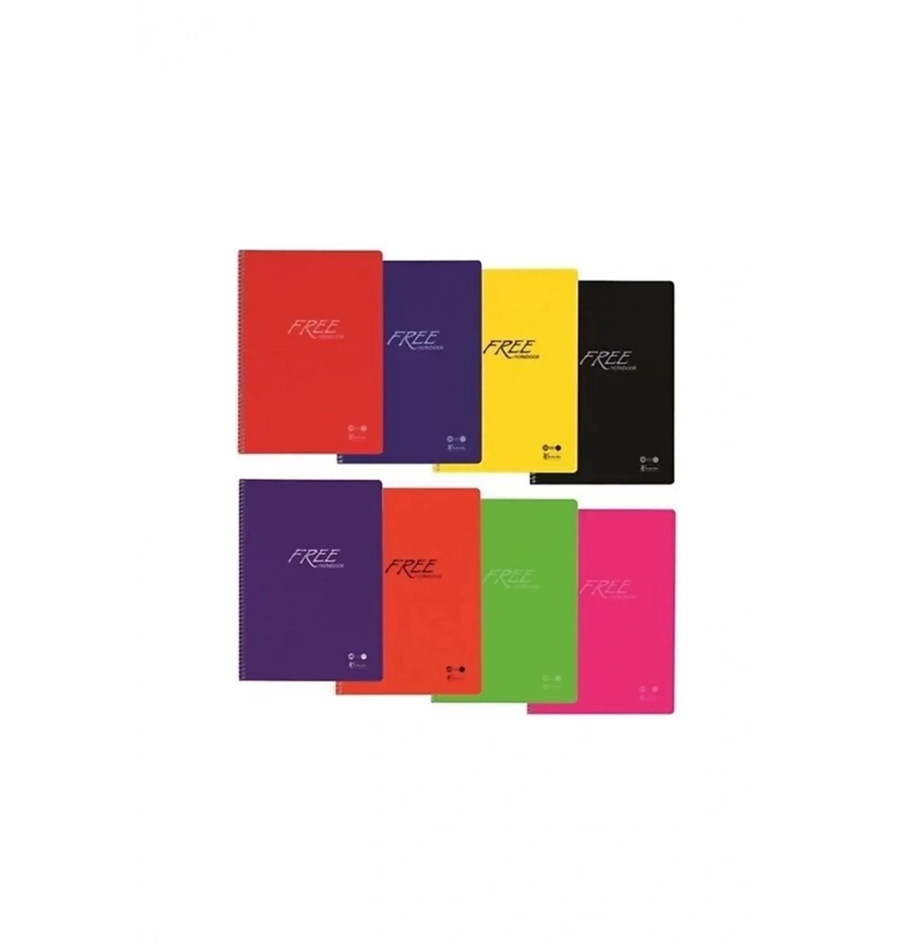 Keskin Color A4 100 Yp. Çizgili Pp Kapak Spralli Free Defter