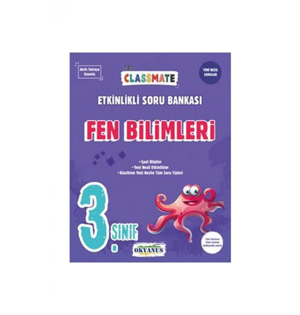 Okyanus 3.Sınıf Fen Bilimleri Soru Bankası Classmate