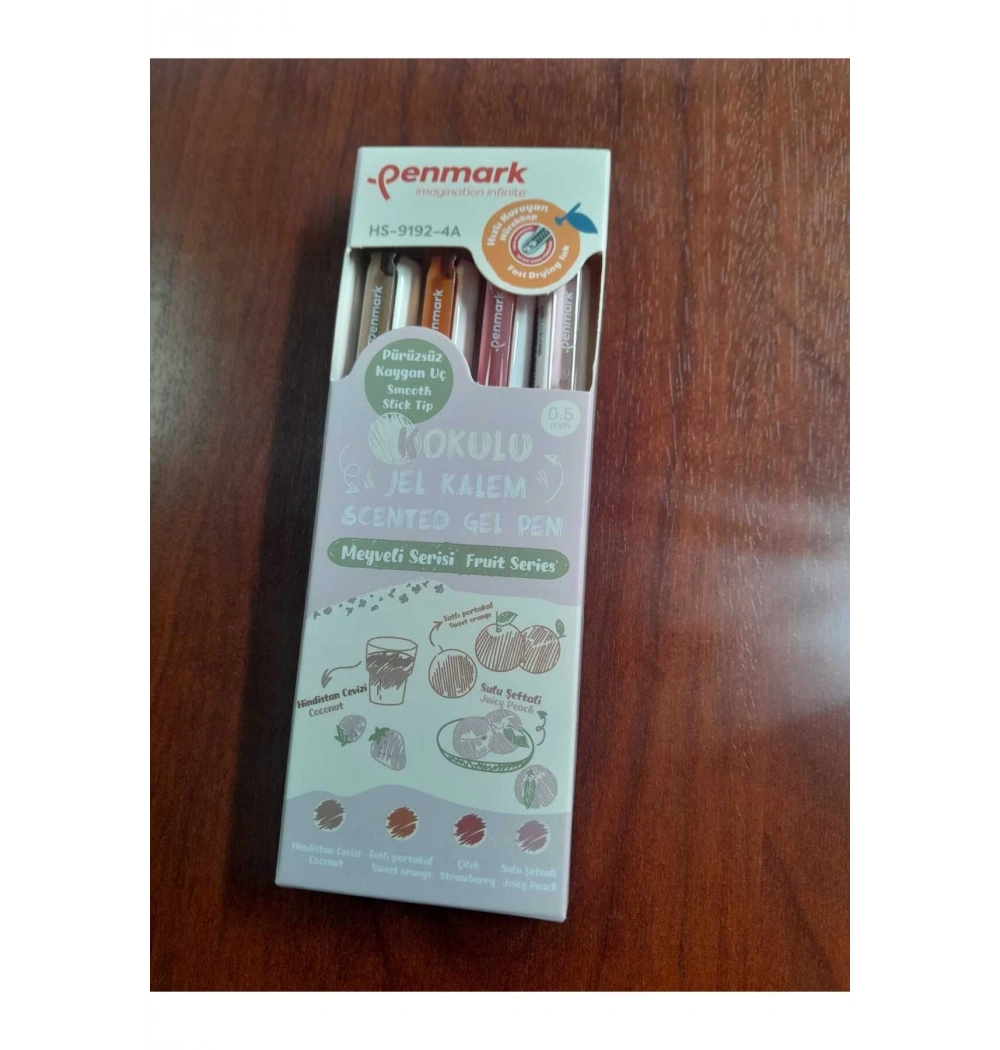 Penmark Roller Jel Kalem 0.5 Mm 4 Lü Meyveli Serisi Hs-9192-4b