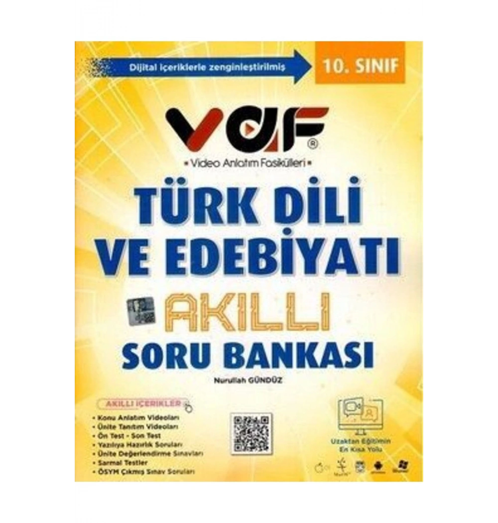 Vaf 10.Sınıf Türk Dili Edebiyatı Soru Bankası