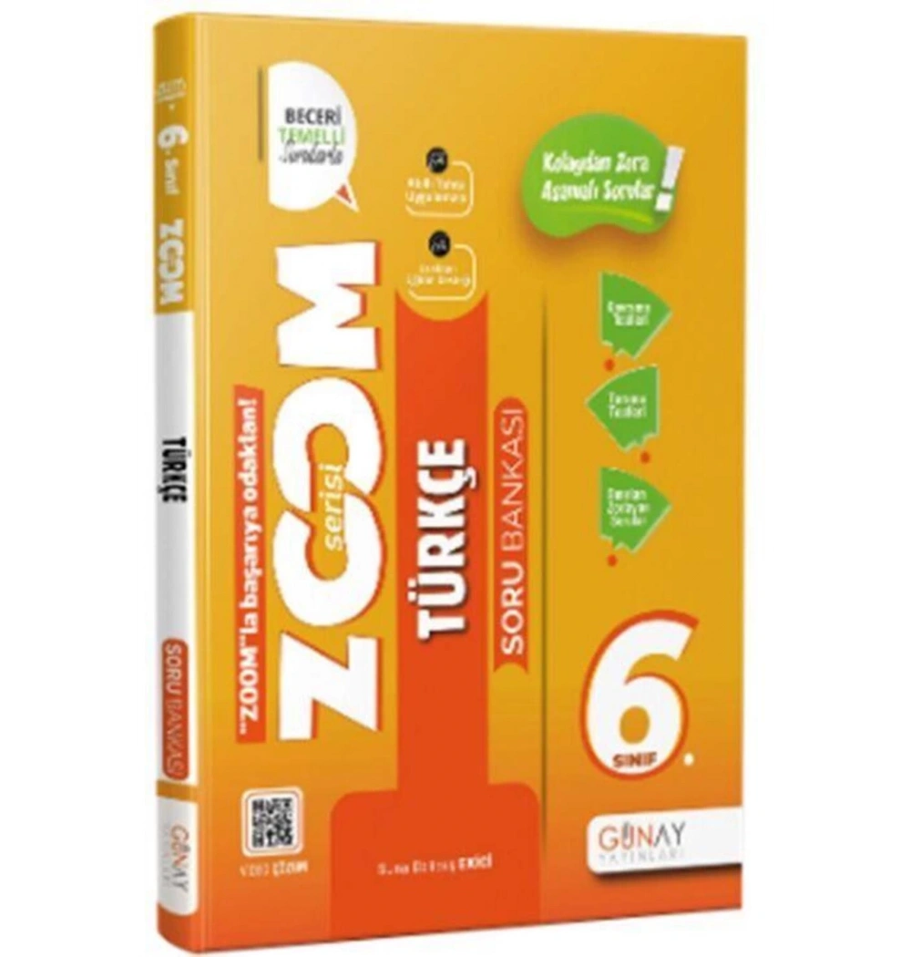 Günay 6.Sınıf Türkçe Soru Bankası Zoom Serisi