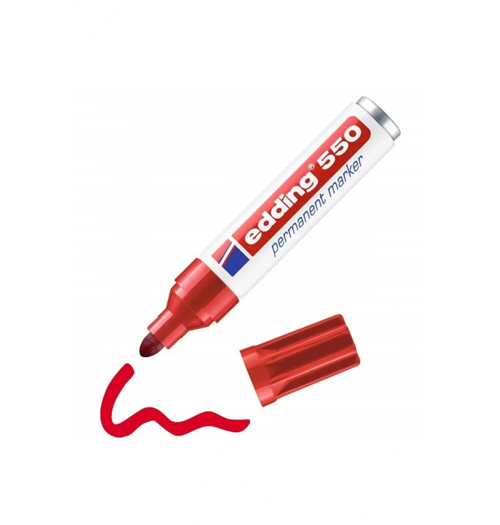 Edding E-550 Permanent Marker Kırmızı Kod: Ed55002