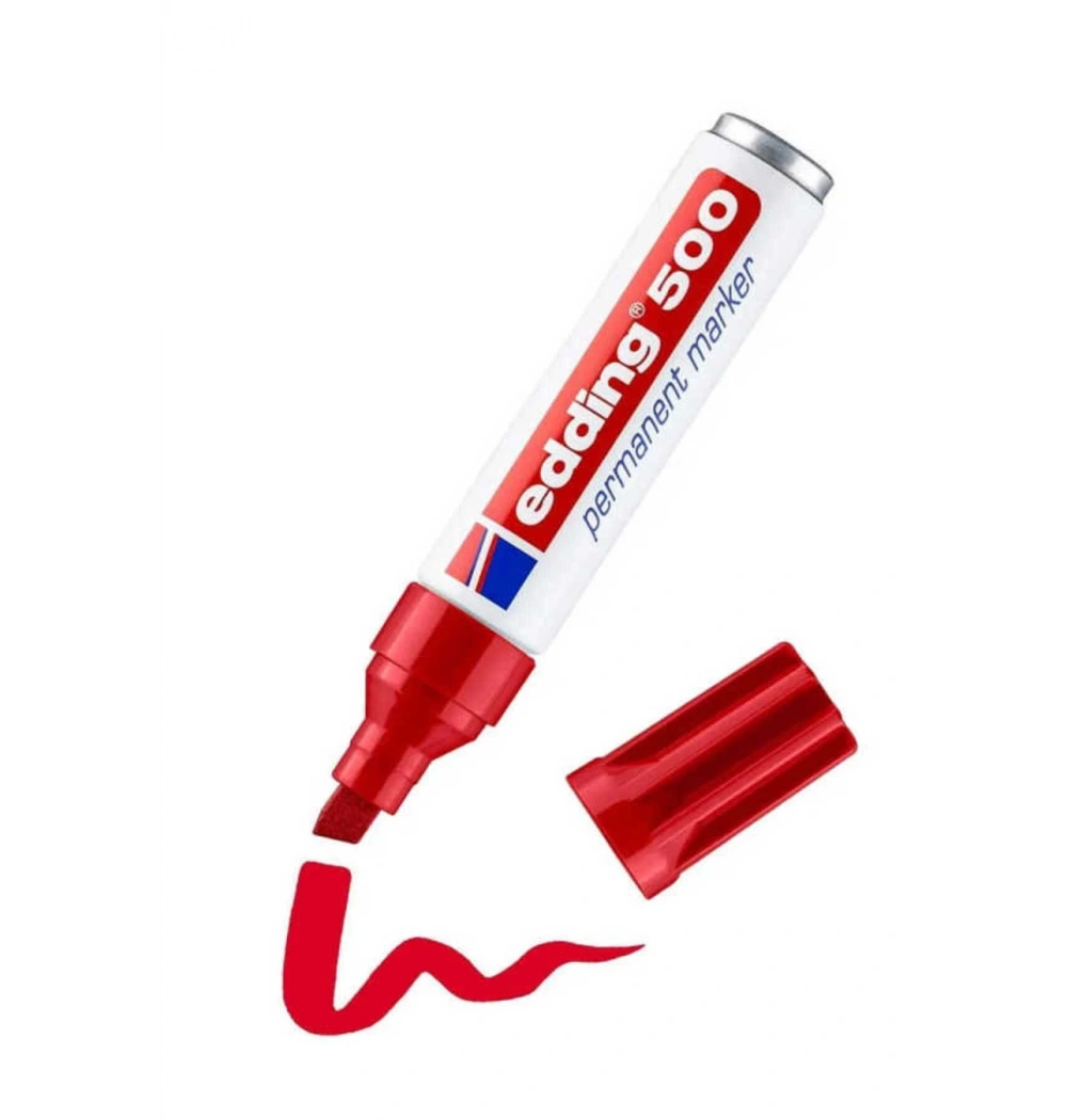 Edding 500 Permanent Marker Kırmızı