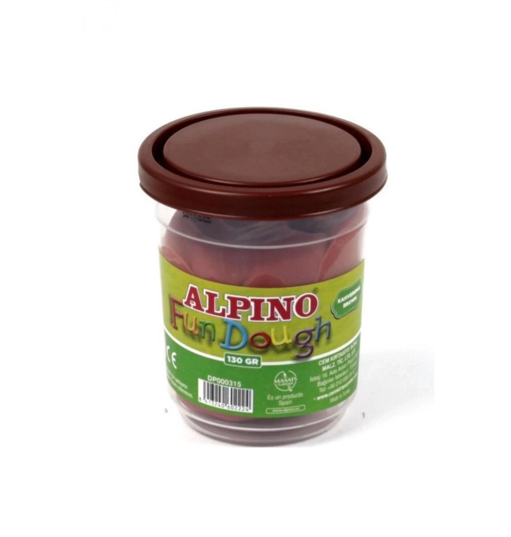 Alpino 130 Gr Oyun Hamuru Kahverengi Tekli -Dp-000315