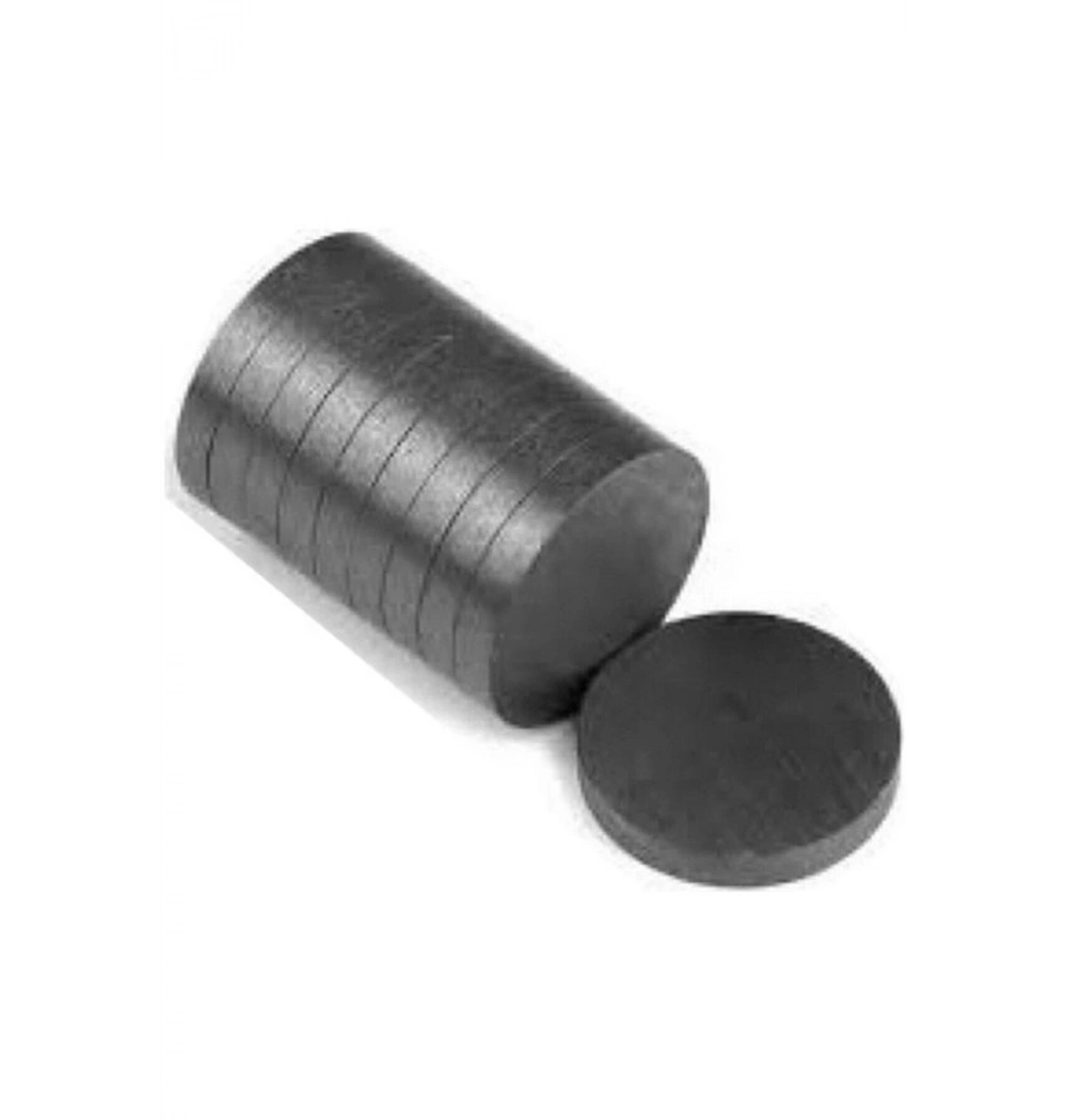 İş Eğitimi Yuvarlak Mıknatıs Düz - Delikli