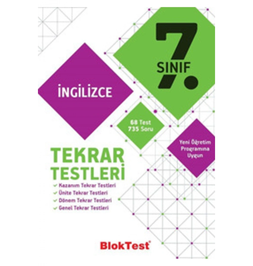 Bloktest 7.Sınıf İngilizce Tekrar Testleri