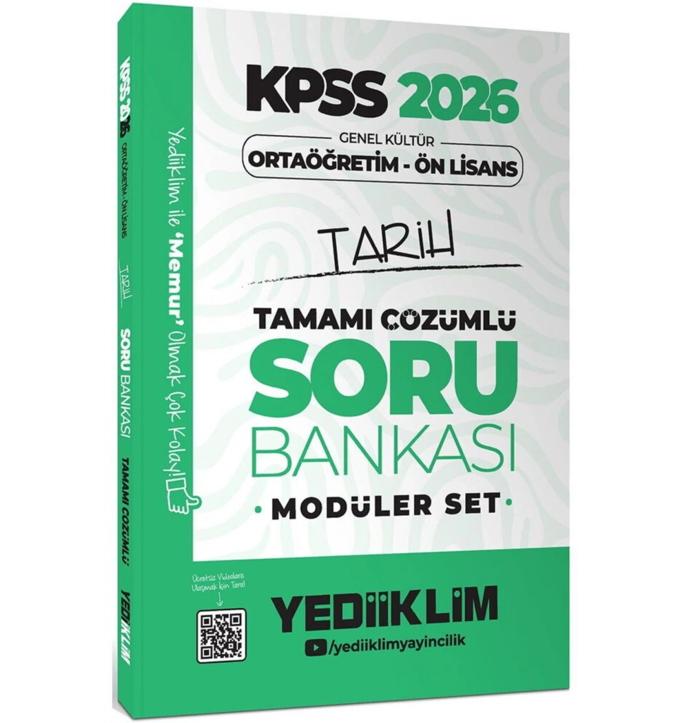 Kpss 2026 Gy Ortaöğretim Önlisans Çözümlü Soru Bankası Modüler Set 5 Li
