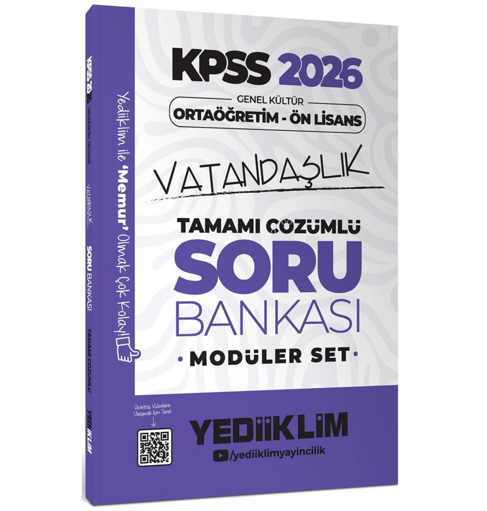 Kpss 2026 Gy Ortaöğretim Önlisans Çözümlü Soru Bankası Modüler Set 5 Li