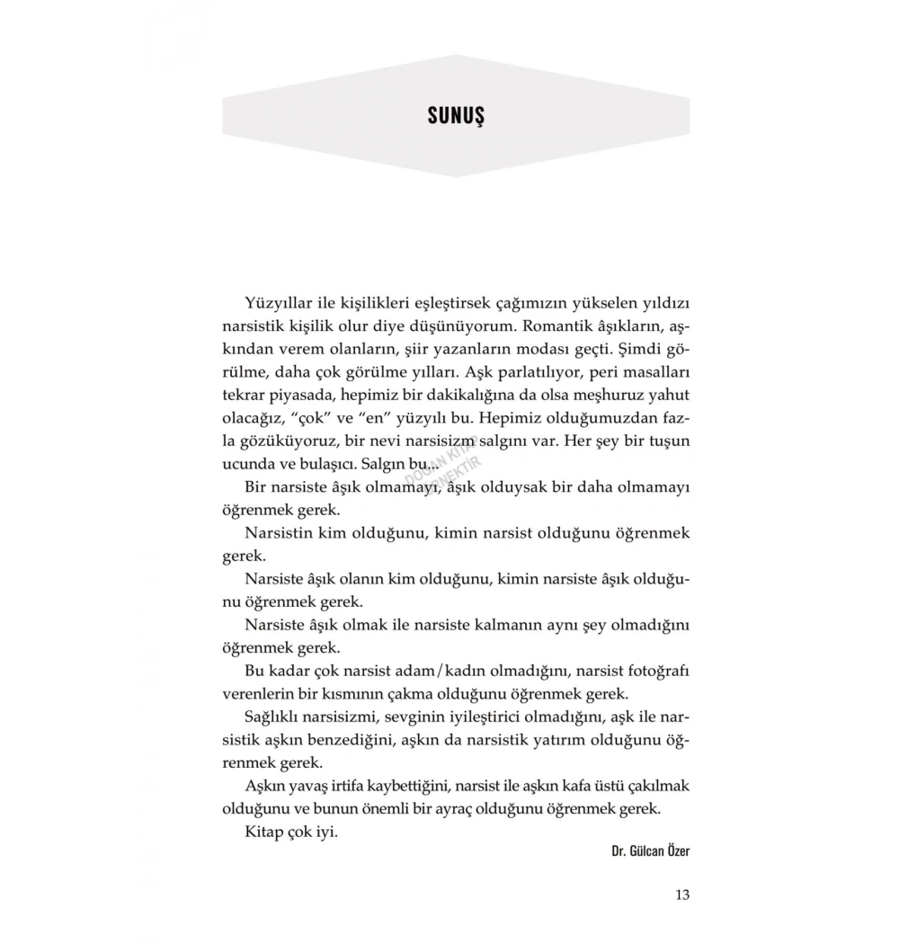 Bir Narsiste Aşık Olmak Ezgi Taboğlu Doğan Kitap