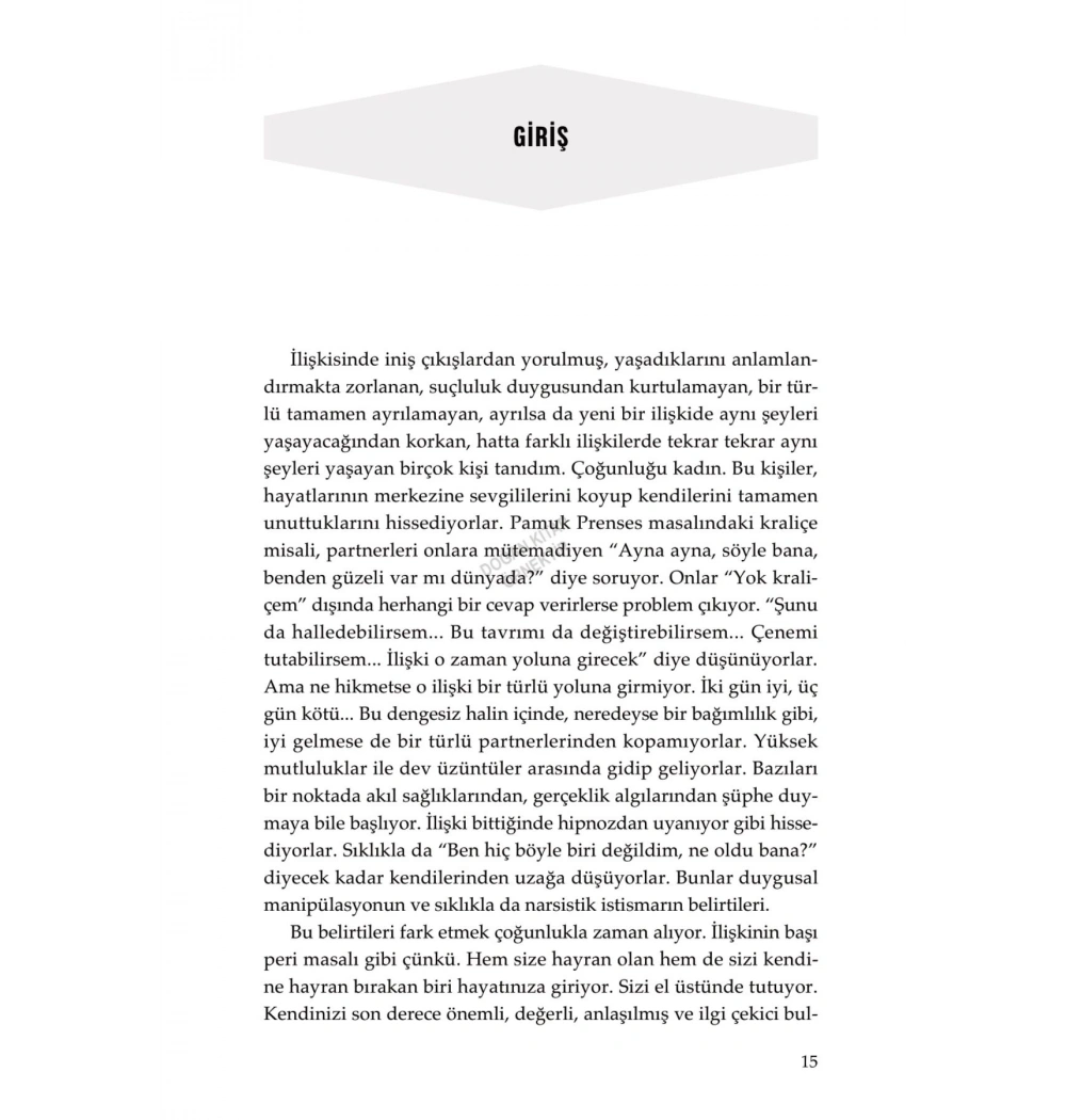 Bir Narsiste Aşık Olmak Ezgi Taboğlu Doğan Kitap