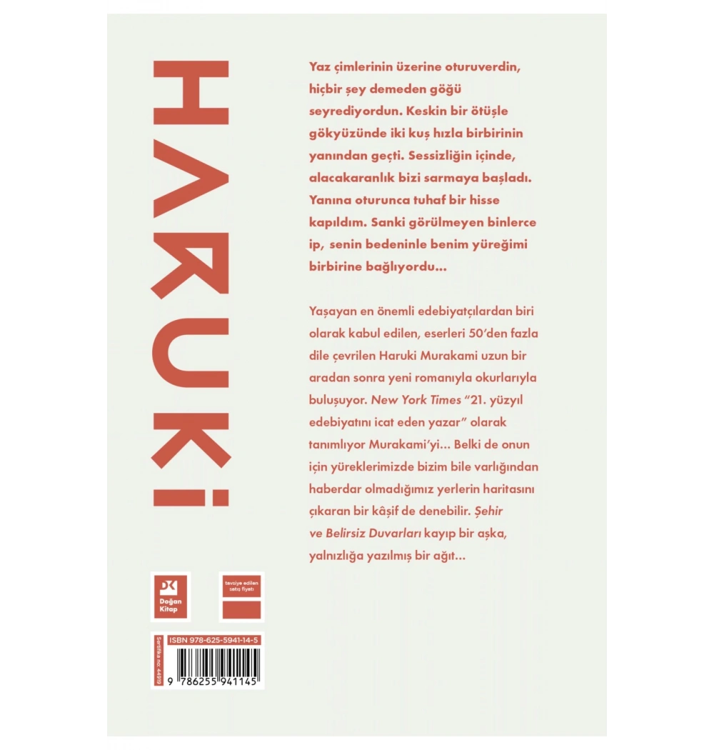Şehir Ve Belirsiz Duvarları  Murakami  Doğan Kitap
