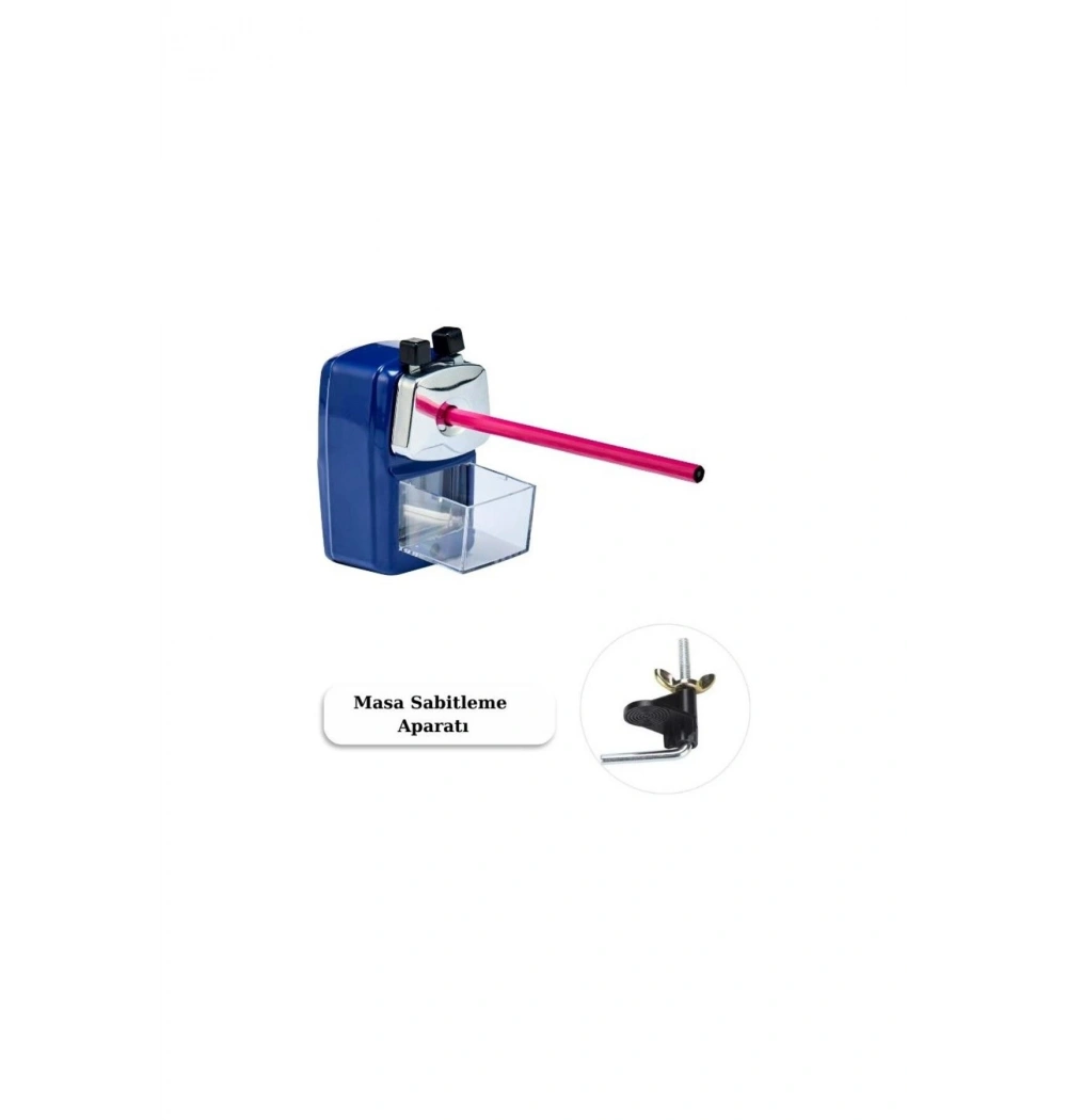 Mas Büyük Boy Kollu Masa Kalemtraş Lacivert 6732