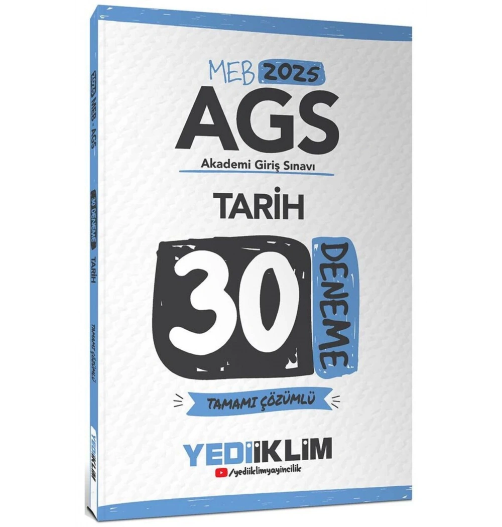 Meb 2025 Ags Tarih 30 Çözümlü Deneme  Yediiklim