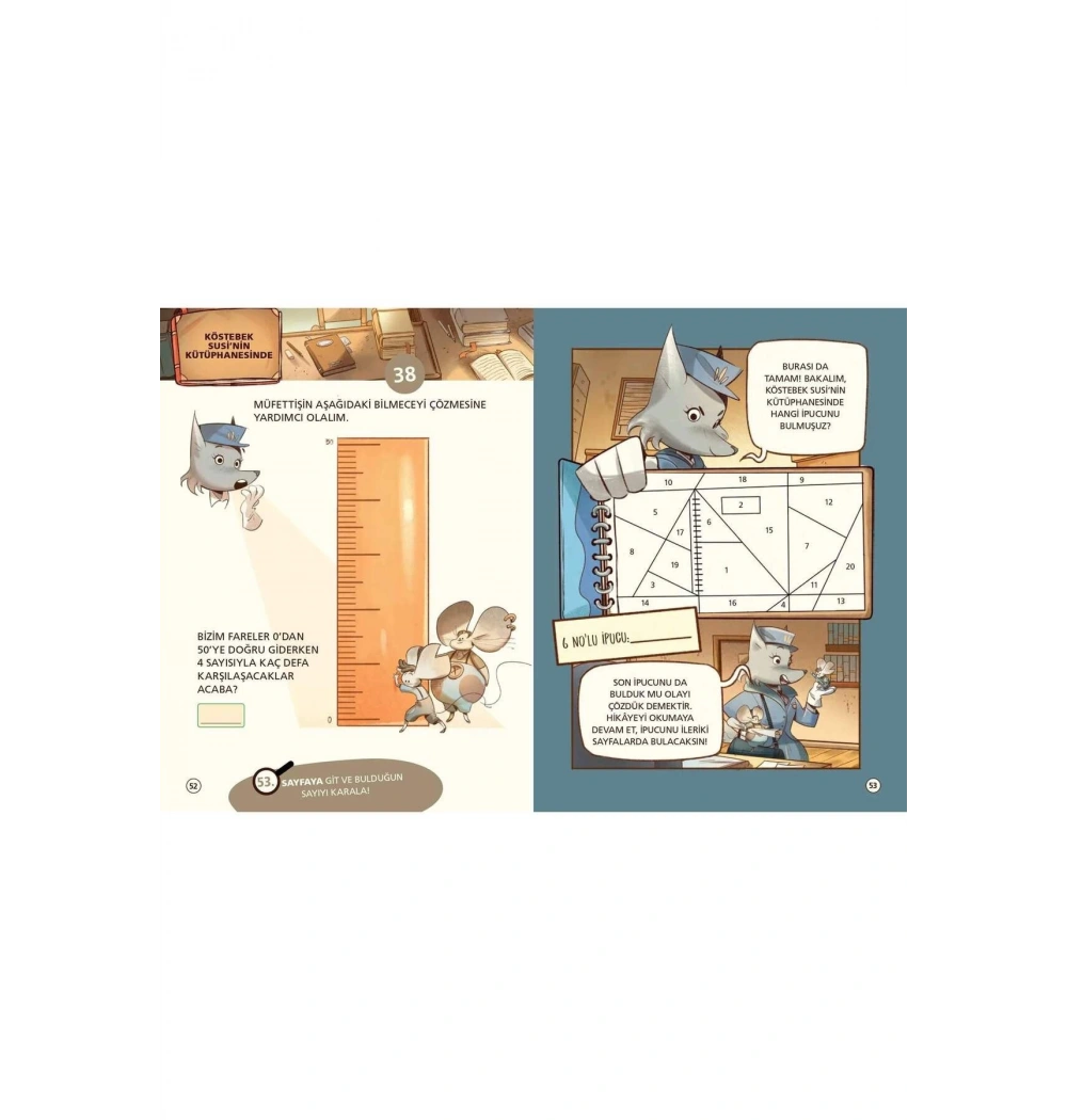 Sayısal Zeka Geliştirici Hikaye Müfettiş Numeroni Film Setinde Hırsızlık Domingo