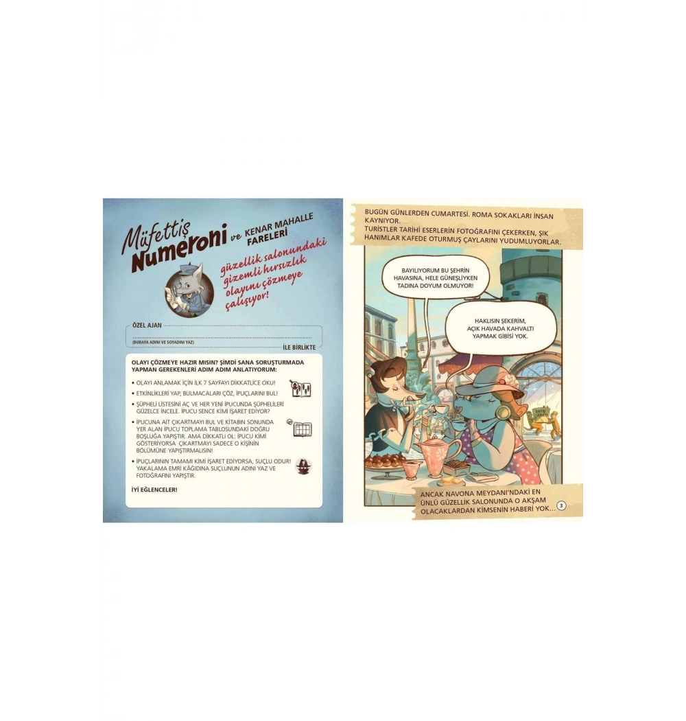 Sayısal Zeka Geliştirici Hikaye Müfettiş Numeroni Film Setinde Hırsızlık Domingo