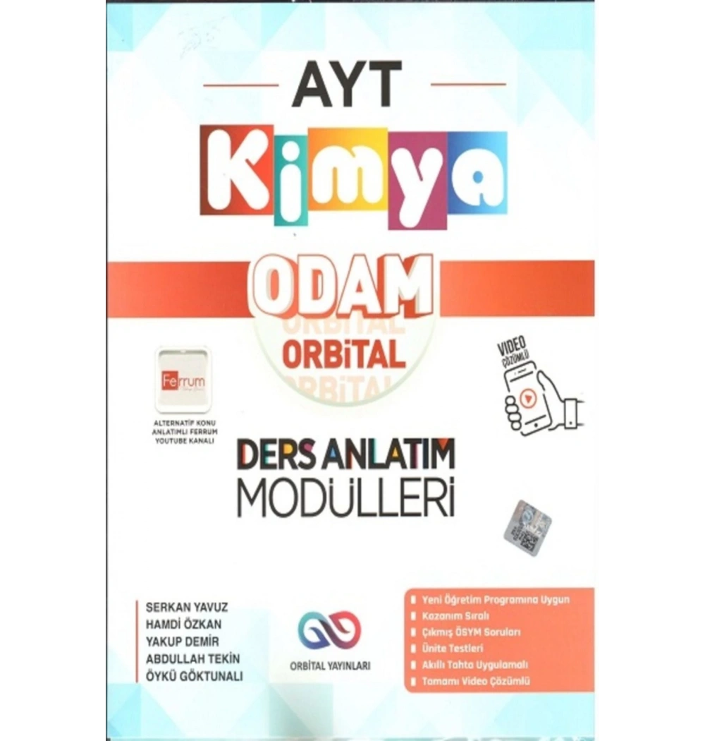 Orbital Ayt Kimya Ders Anlatım Modülleri