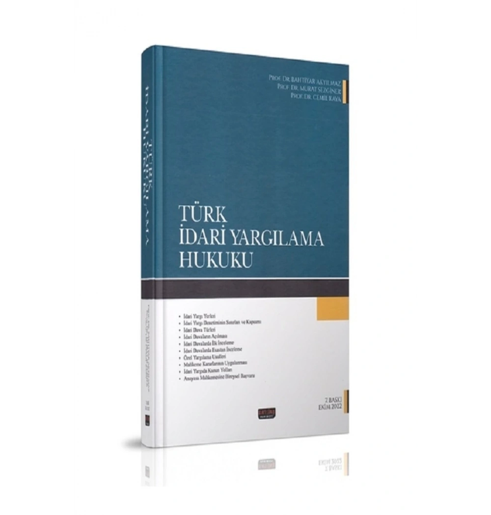 Türk İdari Yargılama Hukuku   Ekim 2022   Savaş Yayın