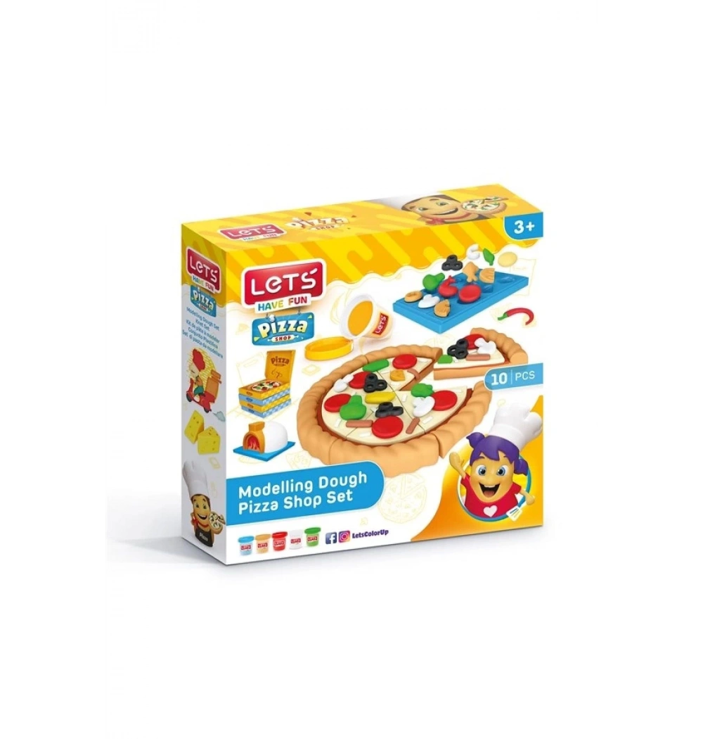 Lets Oyun Hamuru Pizzacı Seti Kod:L9004