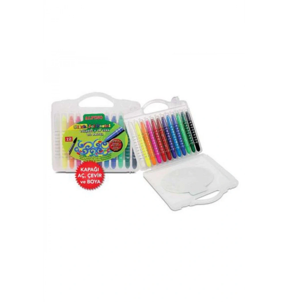 Alpino Stıck Jel Pastel 12 Renk Plastik Çanta Kutulu Px-000003