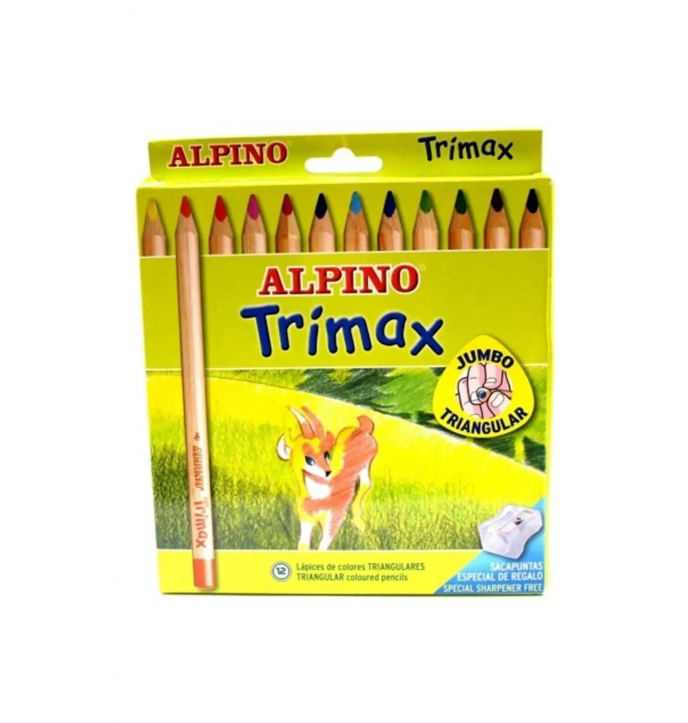 Alpino Trimax Jumbo Kuru Boya 12  Renk  Al-113