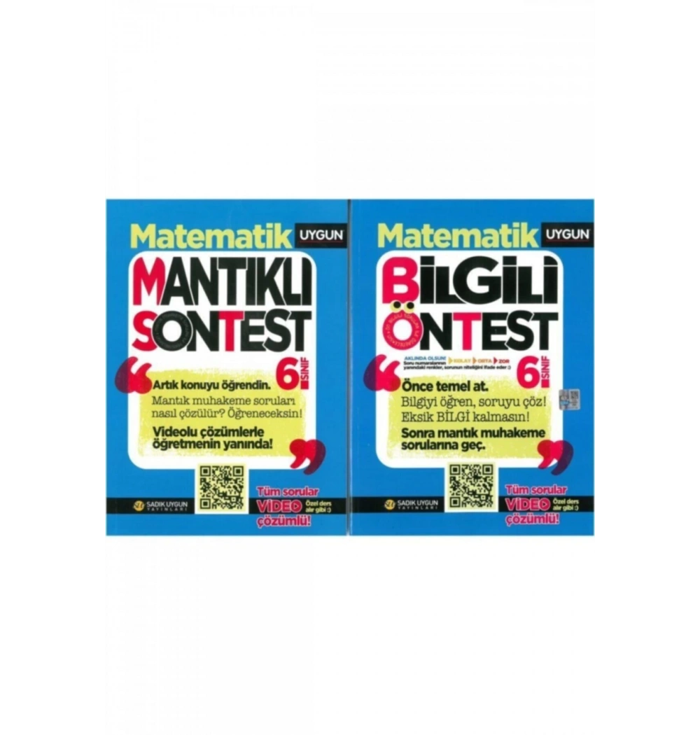 Uygun 6.Sınıf Matematik Soru Bankası Ön Test