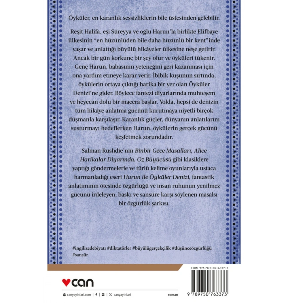 Harun İle Öyküler Denizi Salman Rushdıe  Can Yayın