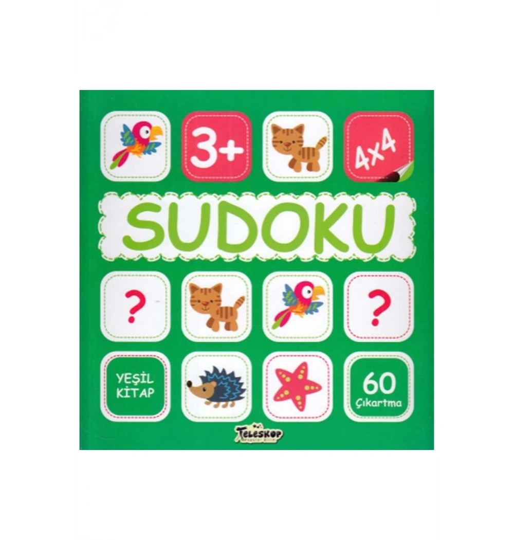Sudoku 4X4 Yeşil Kitap