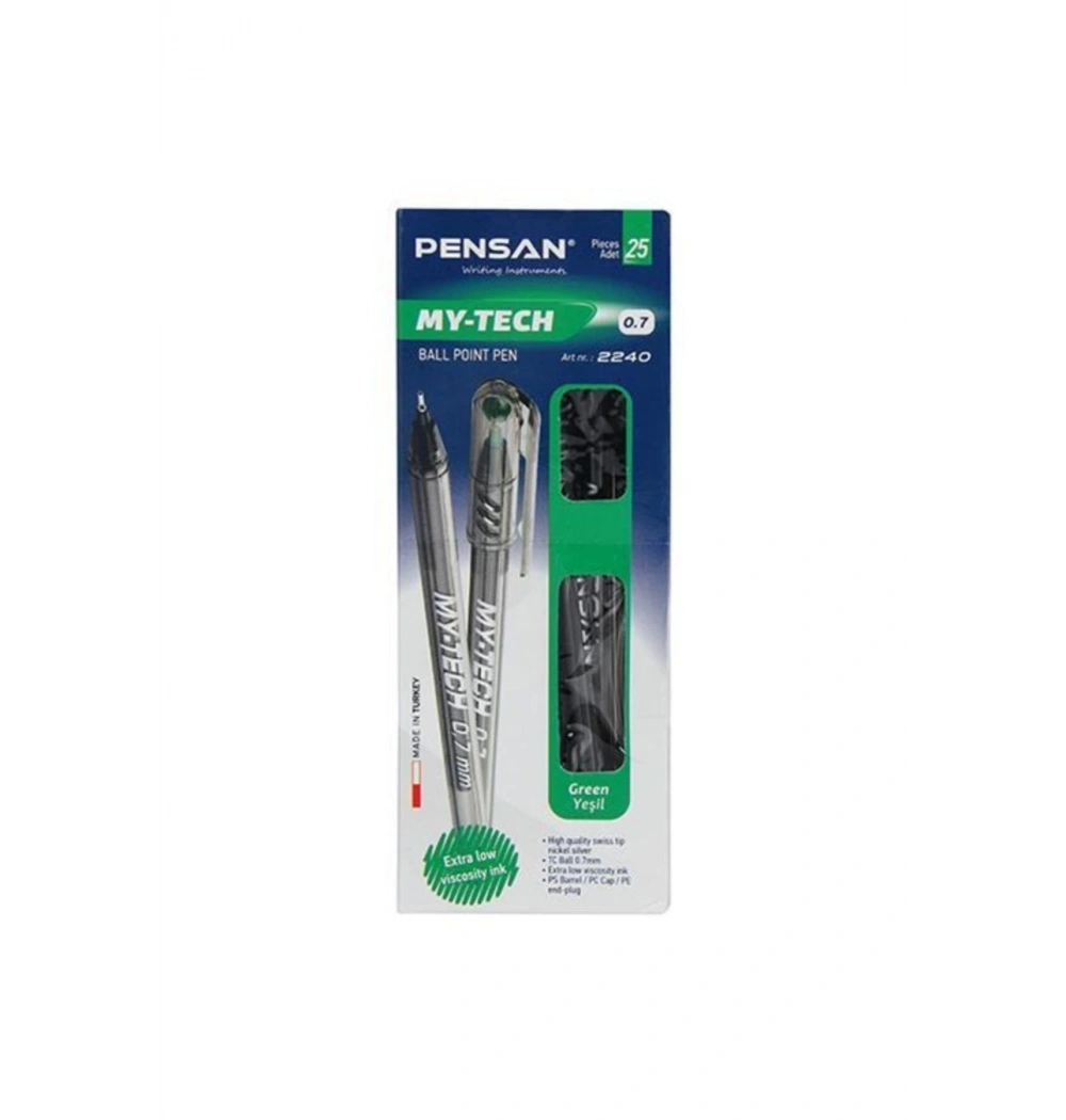 Pensan My-Tech Tükenmez Kalem Yeşil 0,7 Mm - 2240