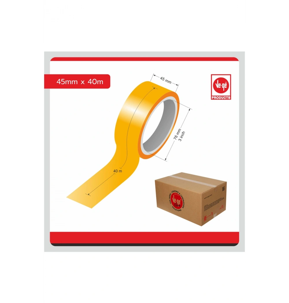 Vege Aslan 40X45 Şeffaf Koli Bandı