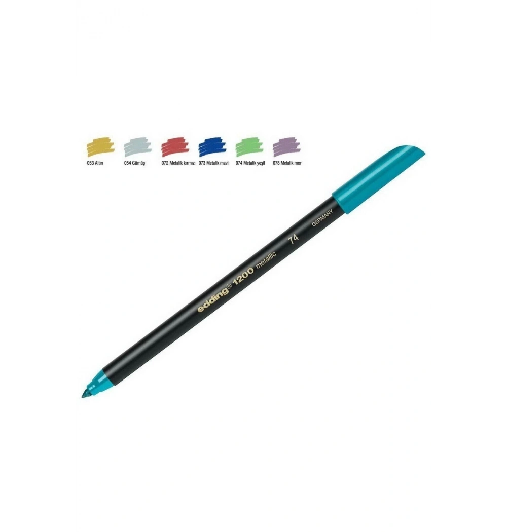 Edding 1200 Metalik Kalem Keçeli Turkuaz Kod: Ed120074