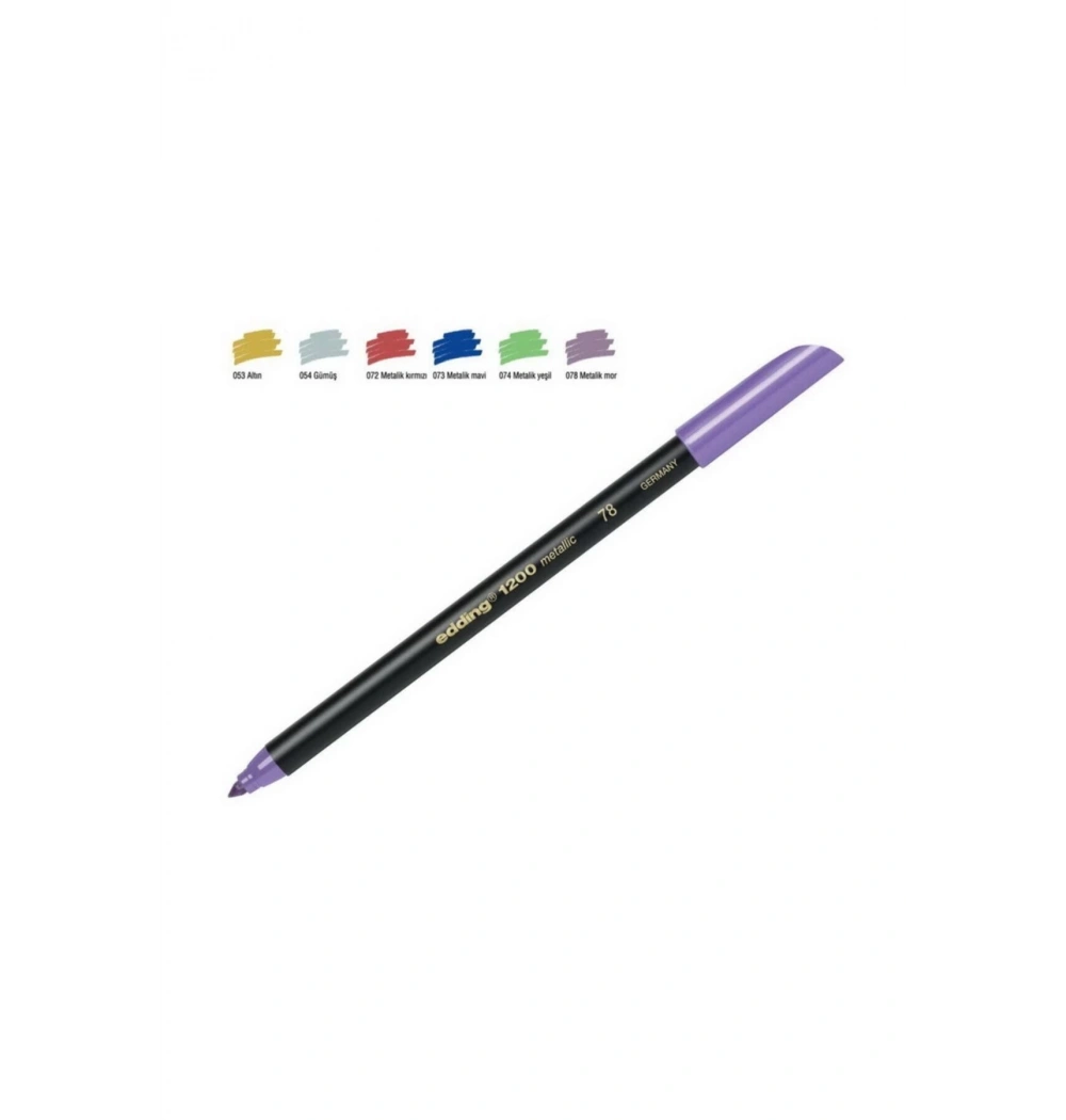 Edding 1200 Metalik Kalem Keçeli Mor Kod: Ed120078
