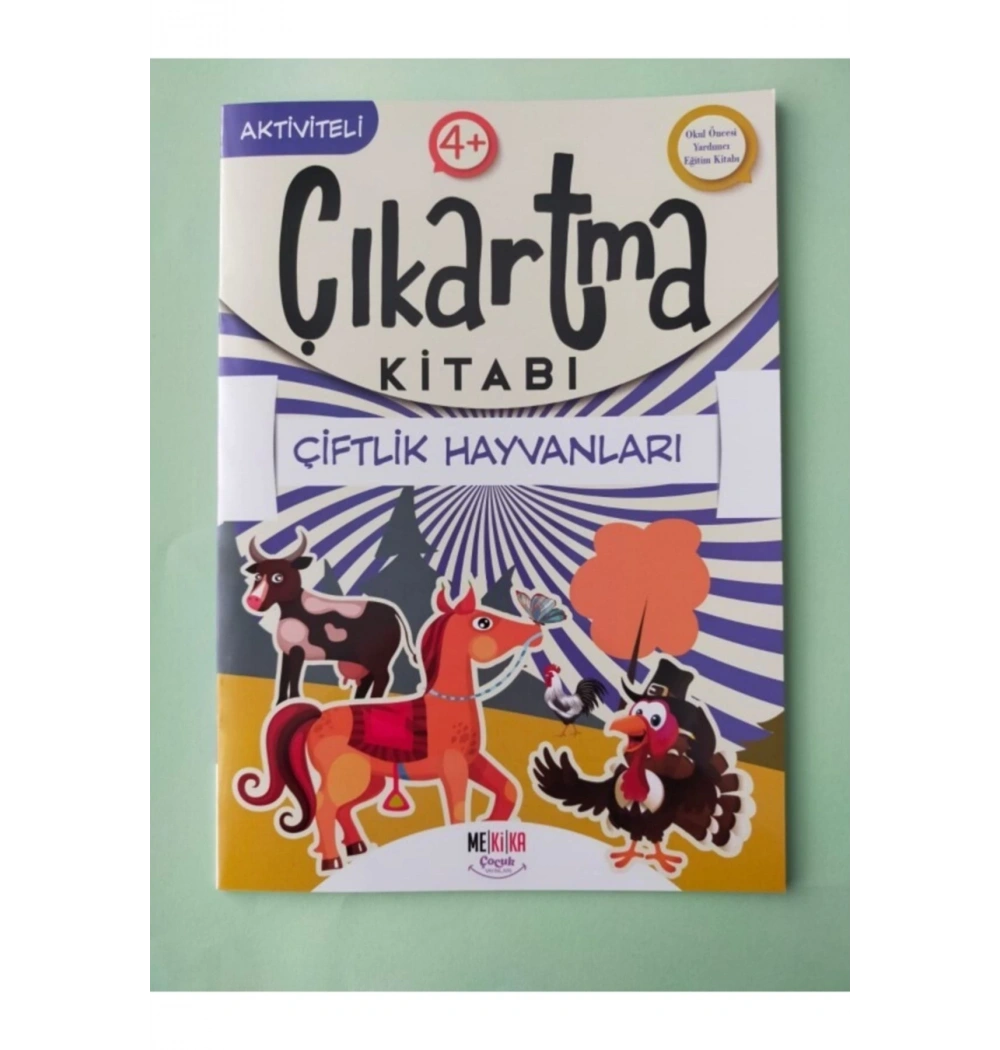 Çiftlik Hayvanları Çıkartma Kitabı 4+Yaş Mekika Çocuk