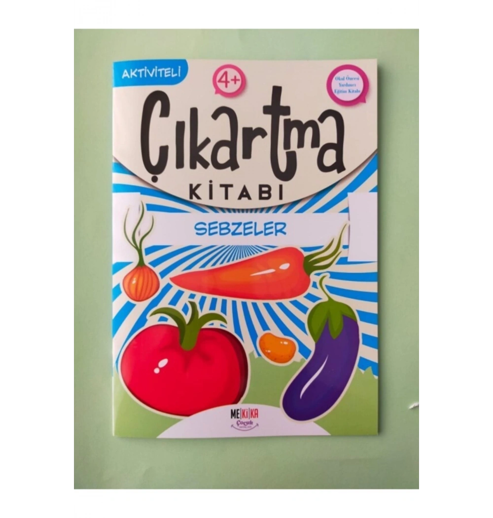 Sebzeler Çıkartma Kitabı 4+Yaş  Mekika Çocuk
