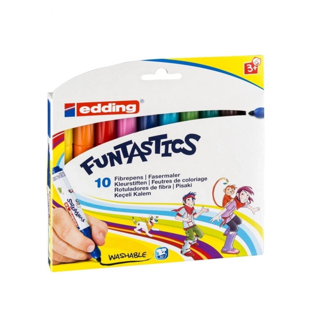 Eddıng (E-14) Keçe Uçlu Kalem Kalın-10Lu