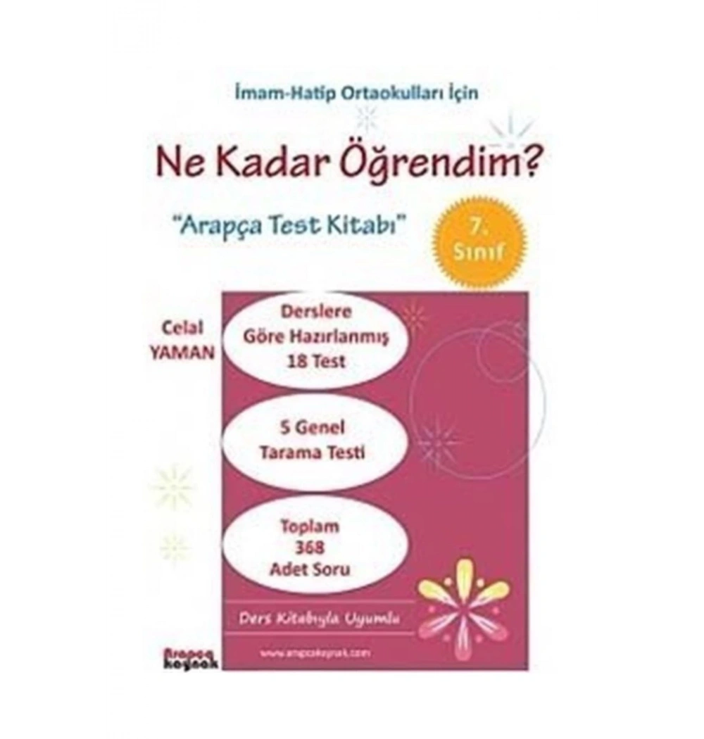 Ne Kadar Öğrendim 7.Sınıf  Arapça Test Kitabı  Arapça Kaynak
